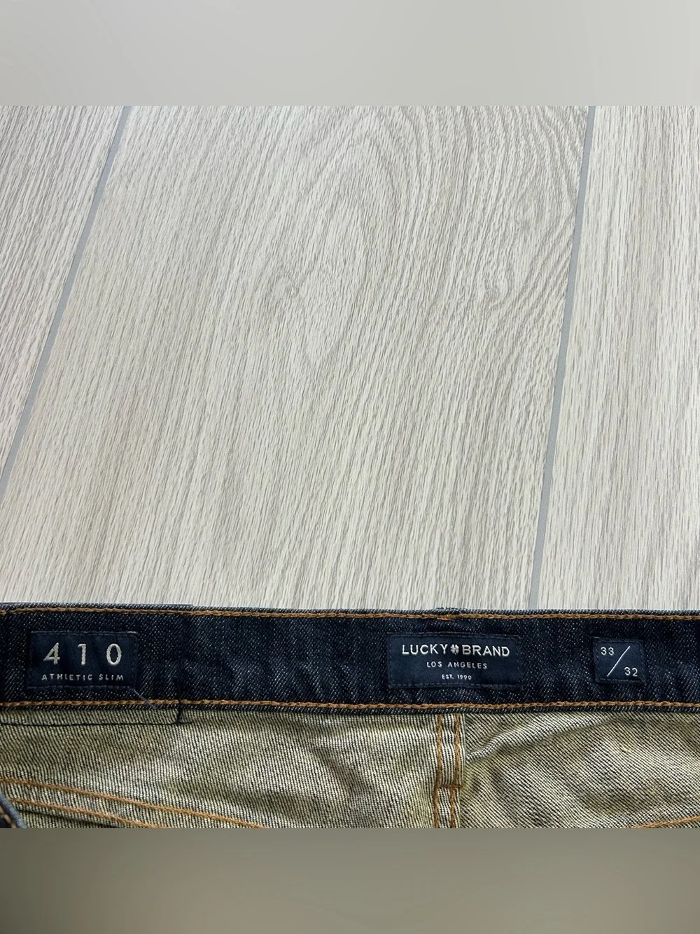NWT Lucky Brand Men’s 410 Athletic Slim Straight-Fit Jeans MSRP $100 Denim 33x32